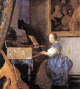 Jan Vermeer, Lady Seated at a Virginal